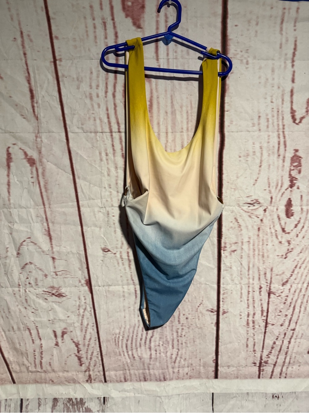 Gradient Yellow to Blue Women’s Swim Wear